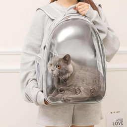 Mochila Pet para Transporte de Cães e Gatos Visão Panorâmica - 3