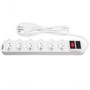 Ver imagem 1 de Filtro de Linha Régua Extensão com 6 Tomadas 2p+t com Cabo 1.5 Mts Bivolt