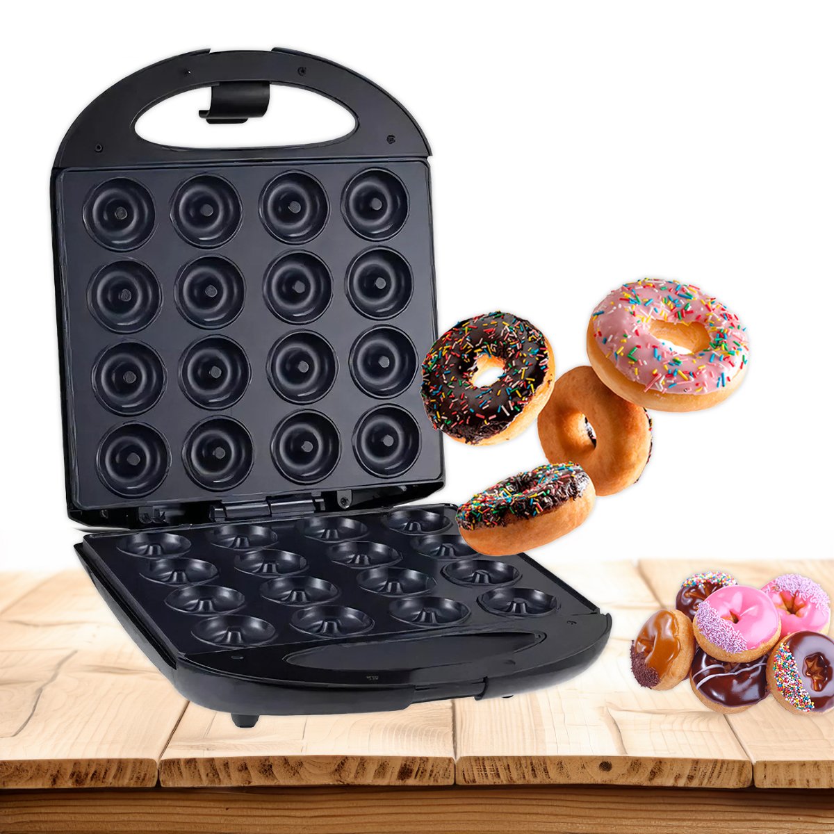 Máquina de Donuts 16 Rosquinhas 110v:preto