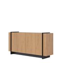 Ver imagem 4 de Buffet 4 portas Copacabana Colibri Móveis - Freijó / Preto Fosco