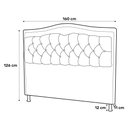 Ver imagem 3 de Cabeceira e Calçadeira Baú Cama Box Casal Queen Size Belize 160cm Suede Preto - Desk Design
