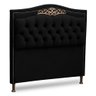 Cabeceira e Calçadeira Baú Cama Box Casal Queen Size Belize 160cm Suede Preto - Desk Design - 8