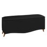 Cabeceira e Calçadeira Baú Cama Box Casal Queen Size Belize 160cm Suede Preto - Desk Design - 7