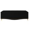 Cabeceira e Calçadeira Baú Cama Box Casal Queen Size Belize 160cm Suede Preto - Desk Design - 6