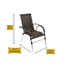 Ver imagem 3 de Cadeira Vênus para Área, Jardim, Lazer, Piscina, Fazenda - Preto