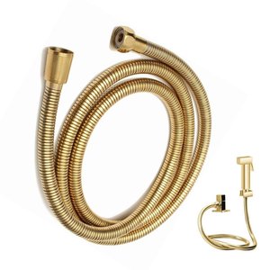 Engate de Ducha Higienica Chuveirinho 1 Metro e 20cm Banheiro Lavabo Chuveiro Mangueira Flexivel Com