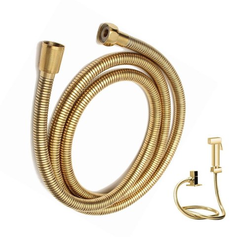 Engate de Ducha Higienica Chuveirinho 1 Metro e 20cm Banheiro Lavabo Chuveiro Mangueira Flexivel Com