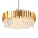 Ver imagem 1 de Lustre Pendente Skylight Fancy 3013l Dourado Redondo 80 G9 Bivolt Dourado-transparente