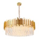 Ver imagem 2 de Lustre Pendente Skylight Fancy 3013l Dourado Redondo 80 G9 Bivolt Dourado-transparente