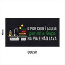 Ver imagem 1 de Tapete Capacho LOUÇA NA PIA E NÃO LAVA 80x40 Entrada Apto