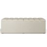Calçadeira Recamier Baú Para Cama De Casal King Dália 195x50 cm W01 Linho Champagne - Lyam Lyam Deco - 3