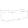 Calçadeira Recamier Baú Para Cama De Casal King Dália 195x50 cm W01 Linho Champagne - Lyam Lyam Deco - 5