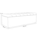Ver imagem 5 de Calçadeira Recamier Baú Para Cama De Casal King Dália 195x50 cm W01 Linho Champagne - Lyam Lyam Deco