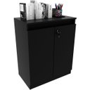 Ver imagem 5 de Balcão para Escritório 2 Portas com Chave Pequeno Preto