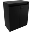 Ver imagem 1 de Balcão para Escritório 2 Portas com Chave Pequeno Preto