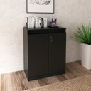 Ver mais imagens de Balcão para Escritório 2 Portas com Chave Pequeno Preto