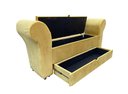Ver imagem 6 de RECAMIER PUFF BAÚ SAPATEIRA COM BRAÇOS E GAVETA 1,38 CM PARA CAMA BOX PADRÃO - AMARELO