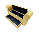 Ver imagem 7 de RECAMIER PUFF BAÚ SAPATEIRA COM BRAÇOS E GAVETA 1,38 CM PARA CAMA BOX PADRÃO - AMARELO