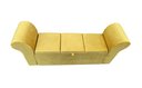 Ver imagem 4 de RECAMIER PUFF BAÚ SAPATEIRA COM BRAÇOS E GAVETA 1,38 CM PARA CAMA BOX PADRÃO - AMARELO