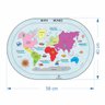 Mapa Mundi Quebra Cabeça Pedagógico Educacional Grande 58x40 - 5