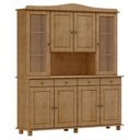 Ver imagem 5 de Cristaleira Madeira Maciça 8 Portas Cozinha Armário Bancada:freijo