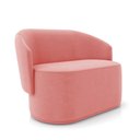 Ver imagem 2 de Sofá 2 Lugares Namoradeira Orgânica para Sala Malu Suede Rosê M11 - D’Rossi