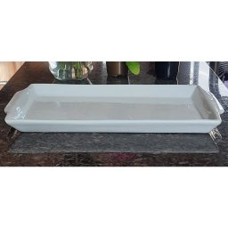 Jogo Café e Chá, Bandeja + Bule Chaleira 830ml + Jarra clássica 1,3L - Porcelana Branca - 7