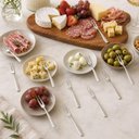 Ver imagem 6 de Jogo 24 Garfos para Petisco Inox Wolff 2 Dentes Aperitivos Garfinhos Queijos Frutas Restaurante