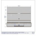 Ver imagem 3 de Kit 2 Peças com Estante para TV até 65 Polegadas e Buffet Atlanta Branco