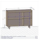 Ver imagem 4 de Kit 2 Peças com Estante para TV até 65 Polegadas e Buffet Atlanta