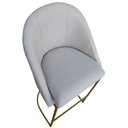 Ver imagem 4 de Banqueta King Base de Ferro Linho Bege D'classe Decor