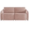 Sofá Cama para Sala de Estar 2 Lugares 176cm Montserrat K01 Veludo Rosê - Lyam Decor - 3