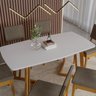 Conjunto para Sala de Jantar Tampo Oval 170cm com 6 Cadeiras Madeira Maciça Miami - 7
