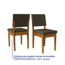 Ver mais imagens de Conjunto Sala de Jantar Mesa 6 Cadeiras MDF Madeira Maciça 170cm Miami Cinza