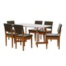 Conjunto para Sala de Jantar Tampo Oval 170cm com 6 Cadeiras Madeira Maciça Miami - 2