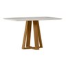 Mesa Lectus 135x90cm - Ypê/off White Newceval - 1