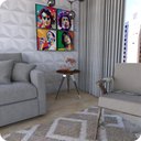 Ver imagem 2 de Mesinha Lateral De Canto Para Sala e Quarto Redonda C.M