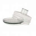 Ver imagem 2 de Queijeira de Mesa Vidro com Pé Colonial Transparente Premium 20cm - Mistral