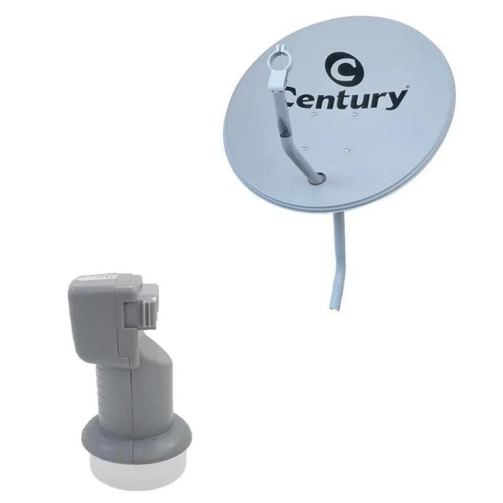 Kit De Antena Parabólica 60cm, Soporte De Pared, LNB Universal Y 20m De Cable Coaxial, Fácil Instalación Para Recepción Satelital