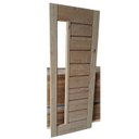 Ver imagem 2 de Kit Porta de Madeira 210x82cm Batente 14cm Bbv Eco Uniportas Abertura Direita Natural