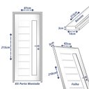 Ver imagem 4 de Kit Porta de Madeira 210x82cm Batente 14cm Bbv Eco Uniportas Abertura Direita Natural