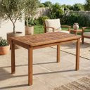 Ver imagem 7 de Mesa 4 Lugares de Madeira Maciça para Jardim e Varanda 120cm Marrom Ember