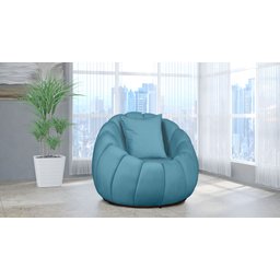 Poltrona Concha + Almofada Veludo Azul Tiffany - 6