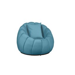 Poltrona Concha + Almofada Veludo Azul Tiffany - 1