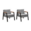 Ver imagem 1 de Conjunto de 2 Poltronas Fortaleza Industrial tecido Grafite