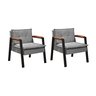 Conjunto de 2 Poltronas Fortaleza Industrial tecido Grafite - 1