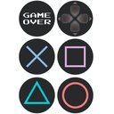 Ver imagem 1 de Conjunto 6 Porta Copos com Caixa Mdf Descanso de Copos de Mesa Gamer Ps4