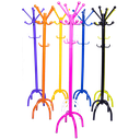 Ver imagem 3 de Dais Mancebo Cabideiro Chão Organizador Bolsa Casaco Roupa Rosa