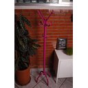 Ver imagem 2 de Dais Mancebo Cabideiro Chão Organizador Bolsa Casaco Roupa Rosa