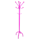 Ver imagem 1 de Dais Mancebo Cabideiro Chão Organizador Bolsa Casaco Roupa Rosa